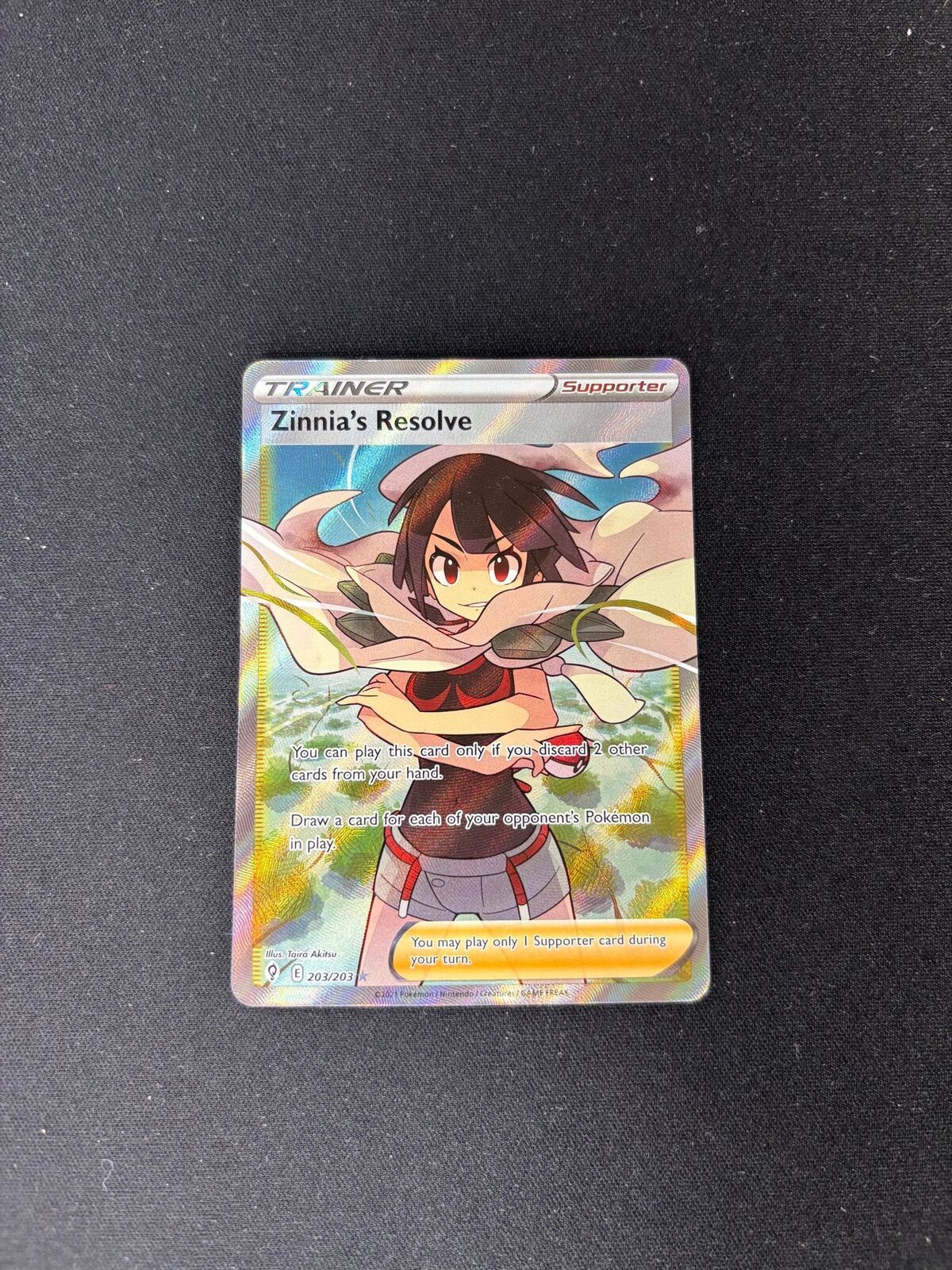 Zinnia's Resolve – Evolving Skies – Full Art – #203/203 – NM