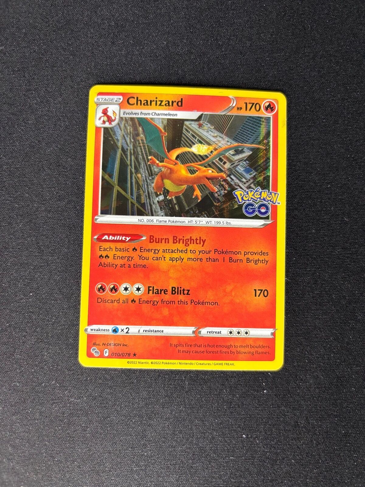 Charizard – Pokemon Go – #010/078 – NM
