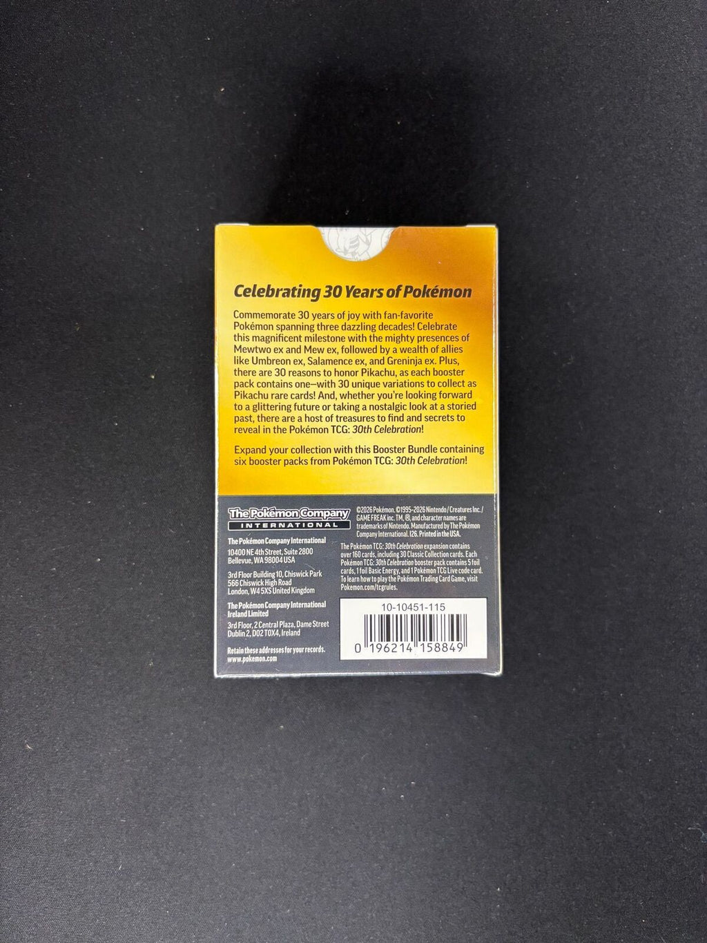 30th Celebrations – Booster Bundle – Sealed