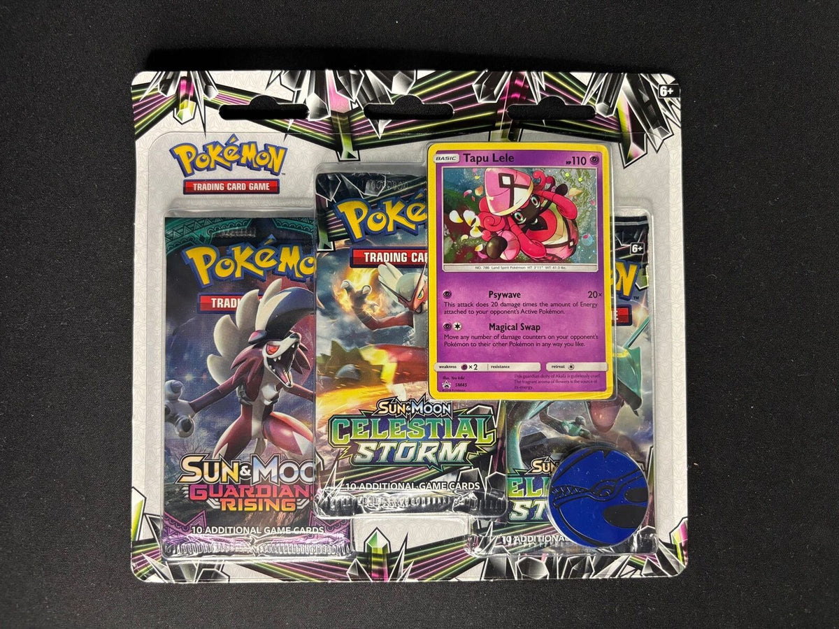 Celestial Storm – 3-Pack Blister (Tapu Lele) – Sealed
