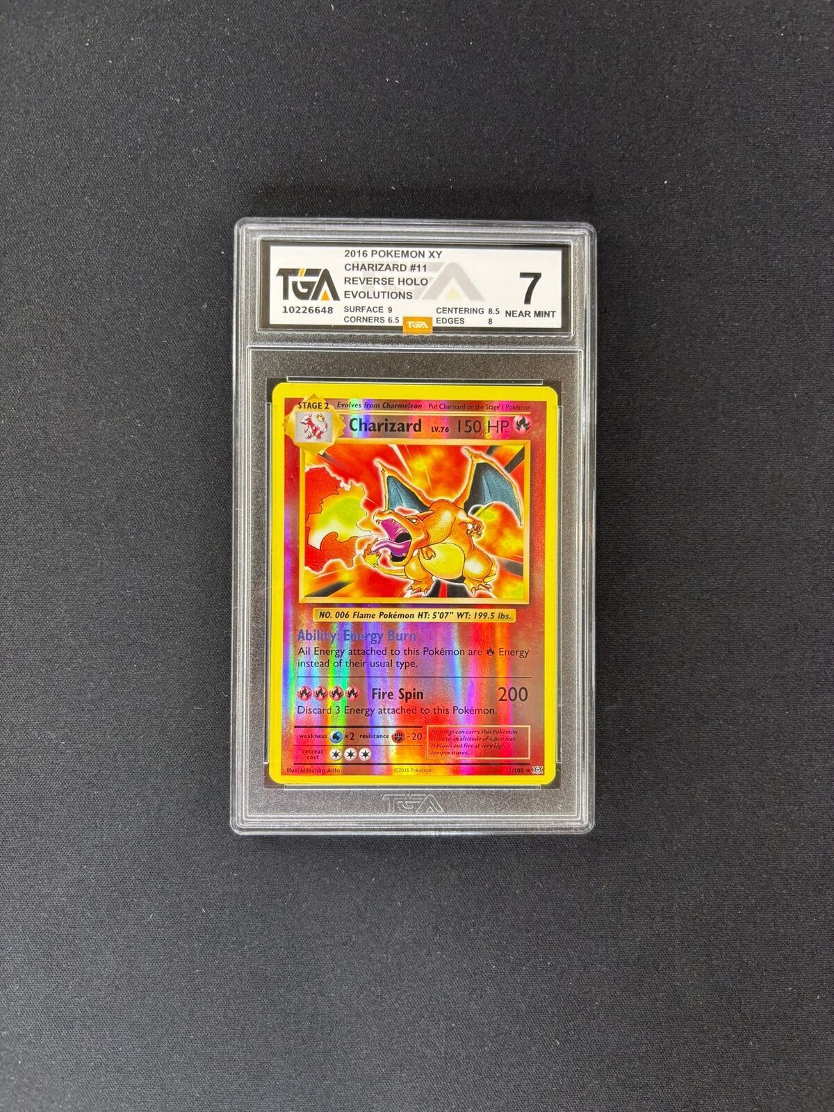 Charizard – Evolutions – Reverse Holo – #11/108 – TGA 7